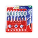 Colgate Total Advanced Whitening Soft Toothbrush, 8 Pack