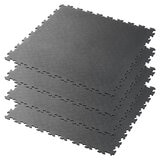 Klikflor X500 5mm Garage Floor Tiles 4 Pack (497 x 497 x 5mm) 0.98m² per pack in Graphite