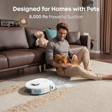 Lifestyle image of Eufy X10 Pro Omni Robot Vacuum & Mop, All-in-One Station designed for homes with pets with powerful suction Lifestyle image of Eufy X10 Pro Omni Robot Vacuum & Mop, All-in-One Station designed for homes with pets with powerful suction