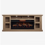 Tresanti Nottingham Media Mantel with ClassicFlame CoolGlow 2-in-1 Electric Fireplace & Fan