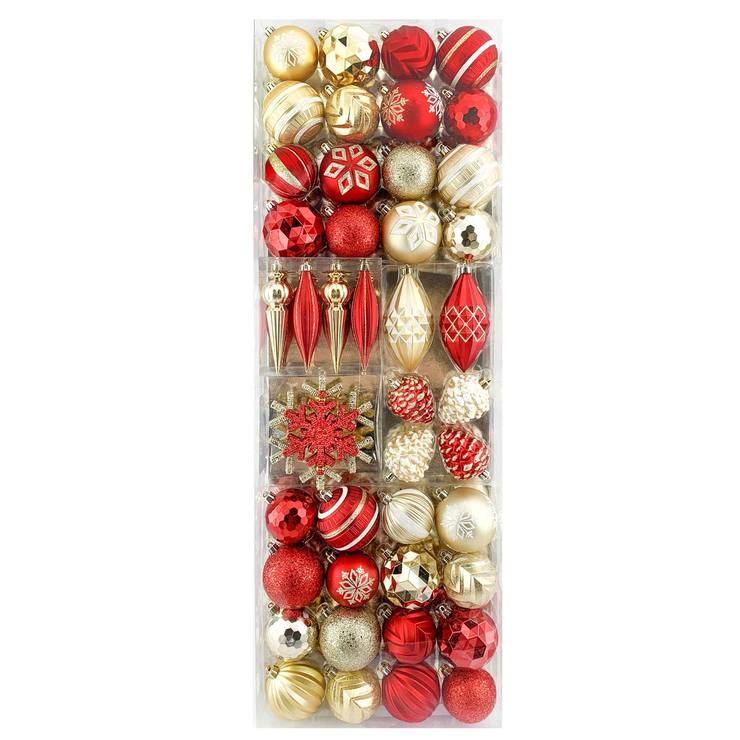 Shatter Resistant 54 Piece Ornament Set 