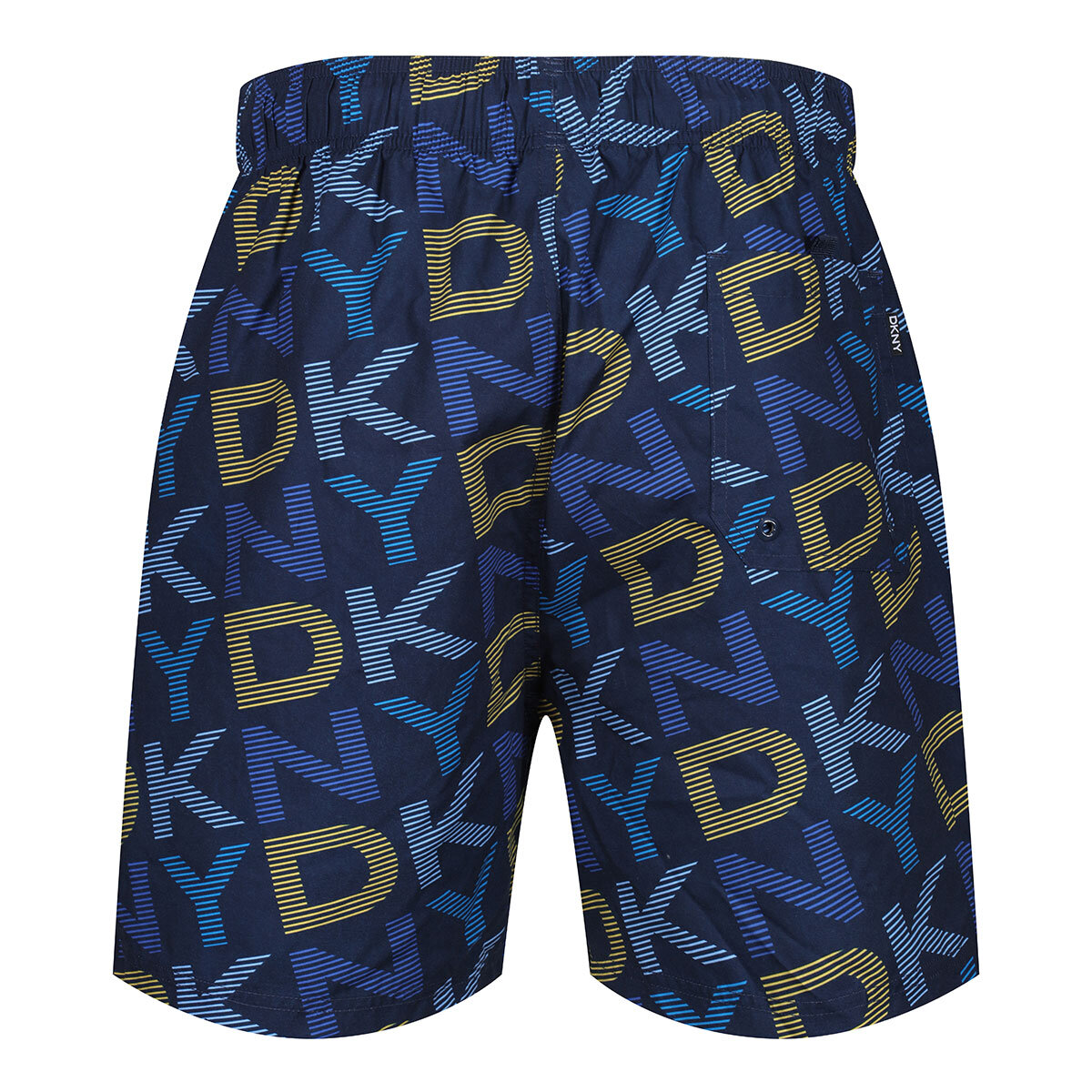 DKNY Mens Swim Shorts in Blue Logo