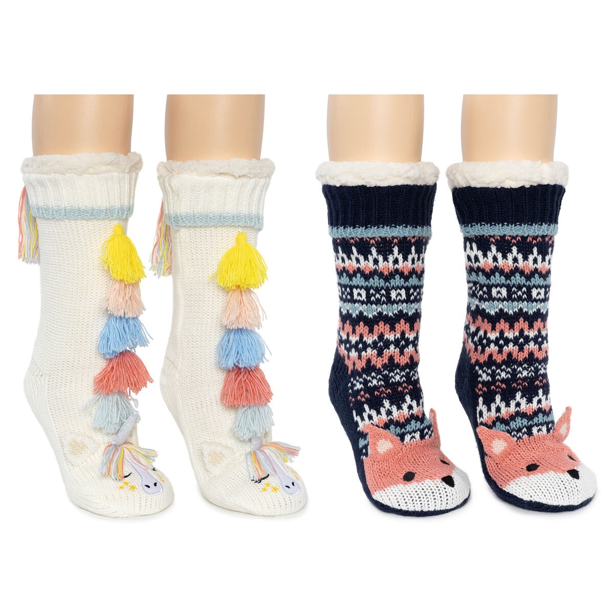 Jane & Bleecker Ladies Critter Sock, 2 Pack