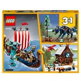 Buy LEGO Creator Viking Ship and the Midgard Serpent Back of Box Image at Costco.co.uk