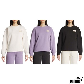 Puma Ladies Patched Up Crewneck