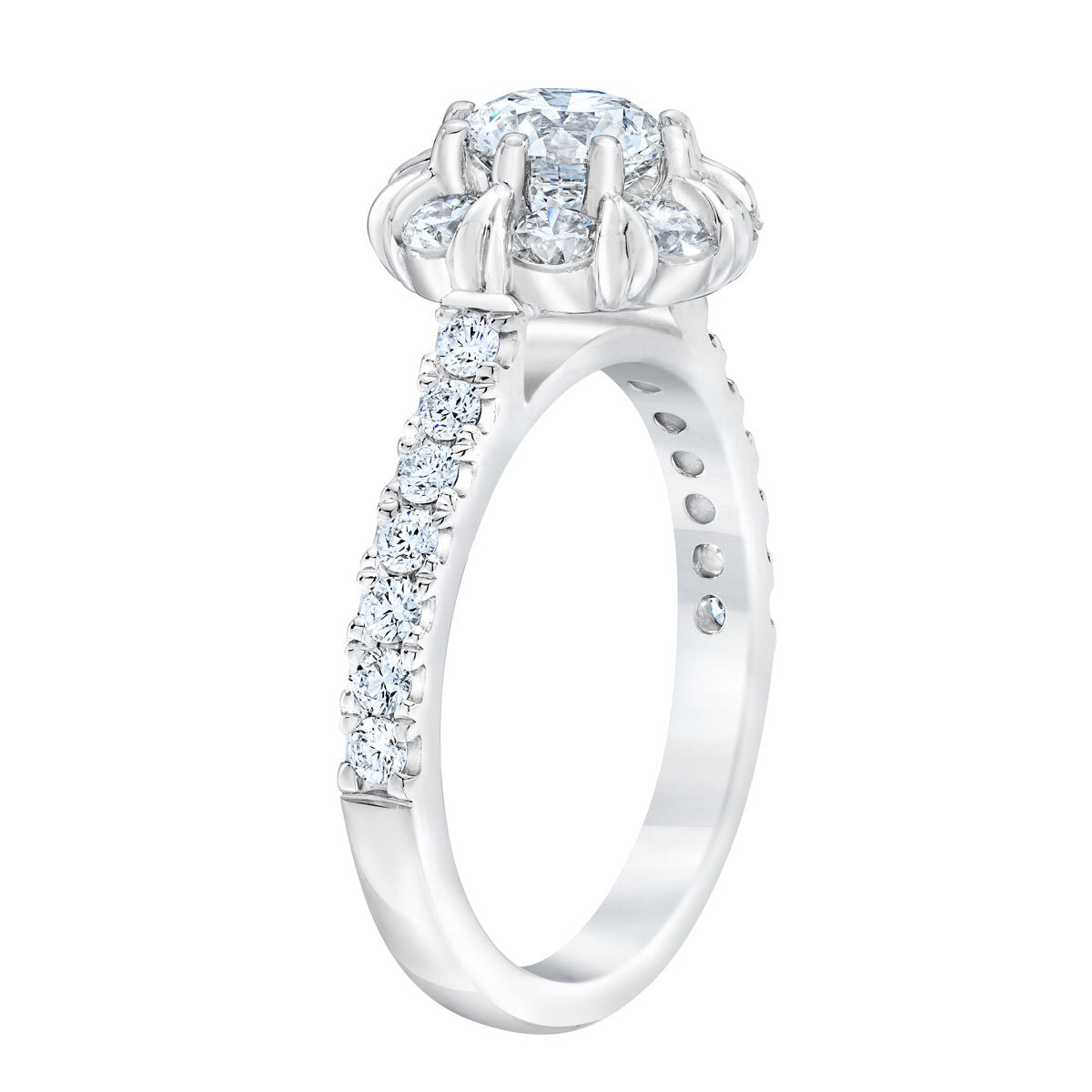 2.00ctw Round Brilliant Cut Diamond Ring,14ct White Gold