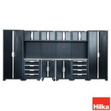 Hilka Garage Pro+ 24 Gauge Steel 11 Piece Cabinet Set Hilka Garage Pro+ 24 Gauge Steel 11 Piece Cabinet Set
