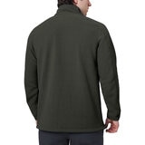 Mondetta Mens Quarter Zip Pullover in Green