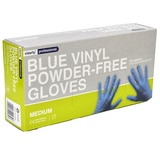 MEDIUM BLUE VINYL GLOVES