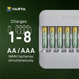 Varta Eco Charger Kit including 8xAA & 8xAAA Rechargeable Batteries