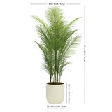 Artificial 6.5ft Palm Tree in Ribbed Planter