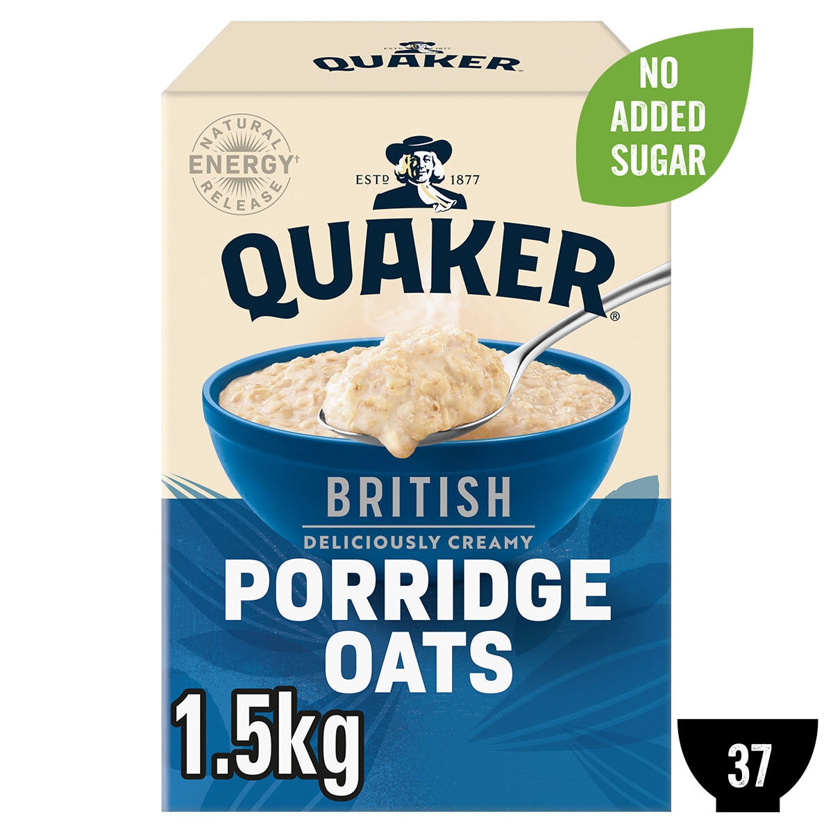 Quaker Porridge Oats, 2 x 1.5kg