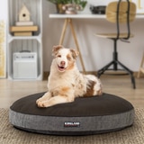 Kirkland Signature 42" Round Pet Bed in Grey Faux Leather