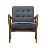 Gallery Humber Dark Grey Linen Armchair