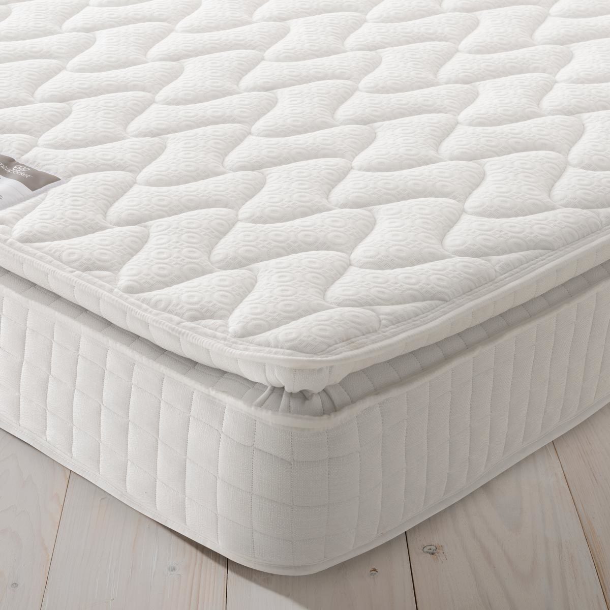 Silentnight Eco Comfort 800 Pillowtop Mattress & Slate Grey Divan ...