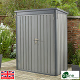 Stone Garden 4ft 7" x 2ft 6" (1.45 x 0.8m) Vertical 1,887 Litre Steel Shed in 2 Colours