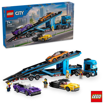 LEGO City Car Transporter Truck with Sports Car - Model 60408 (+7 Years)
