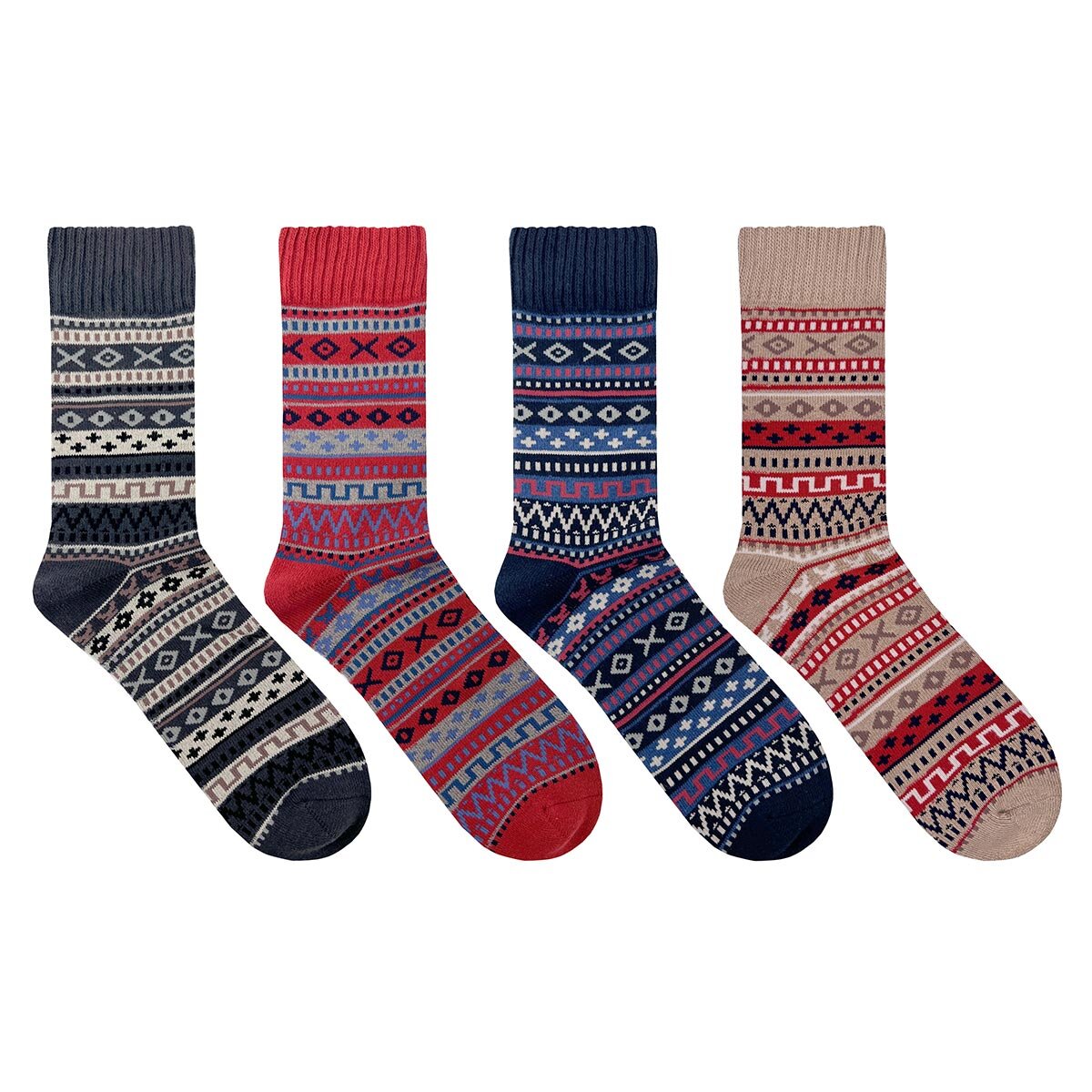 Kiku Nordic Collection Boot Sock, 4 Pack