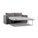 Oxford Grey Fabric Convertible Sofa Bed