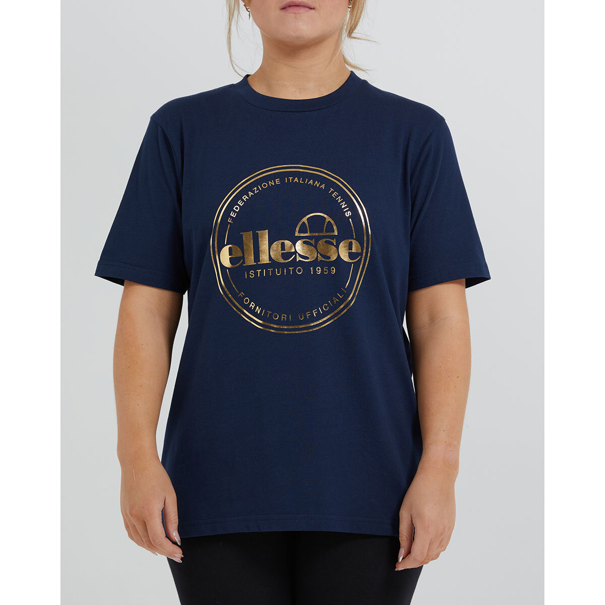 Ellesse Ladies Logo T-Shirt in Navy