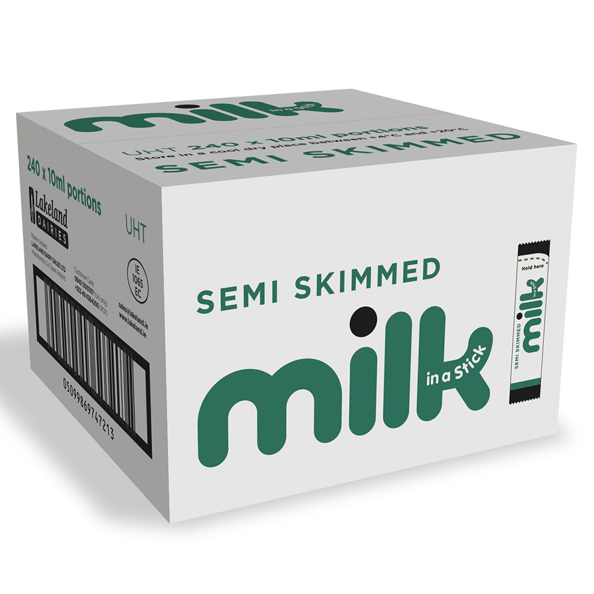 Lakeland Dairies Semi Skimmed Milk Sticks 240 x 10ml C