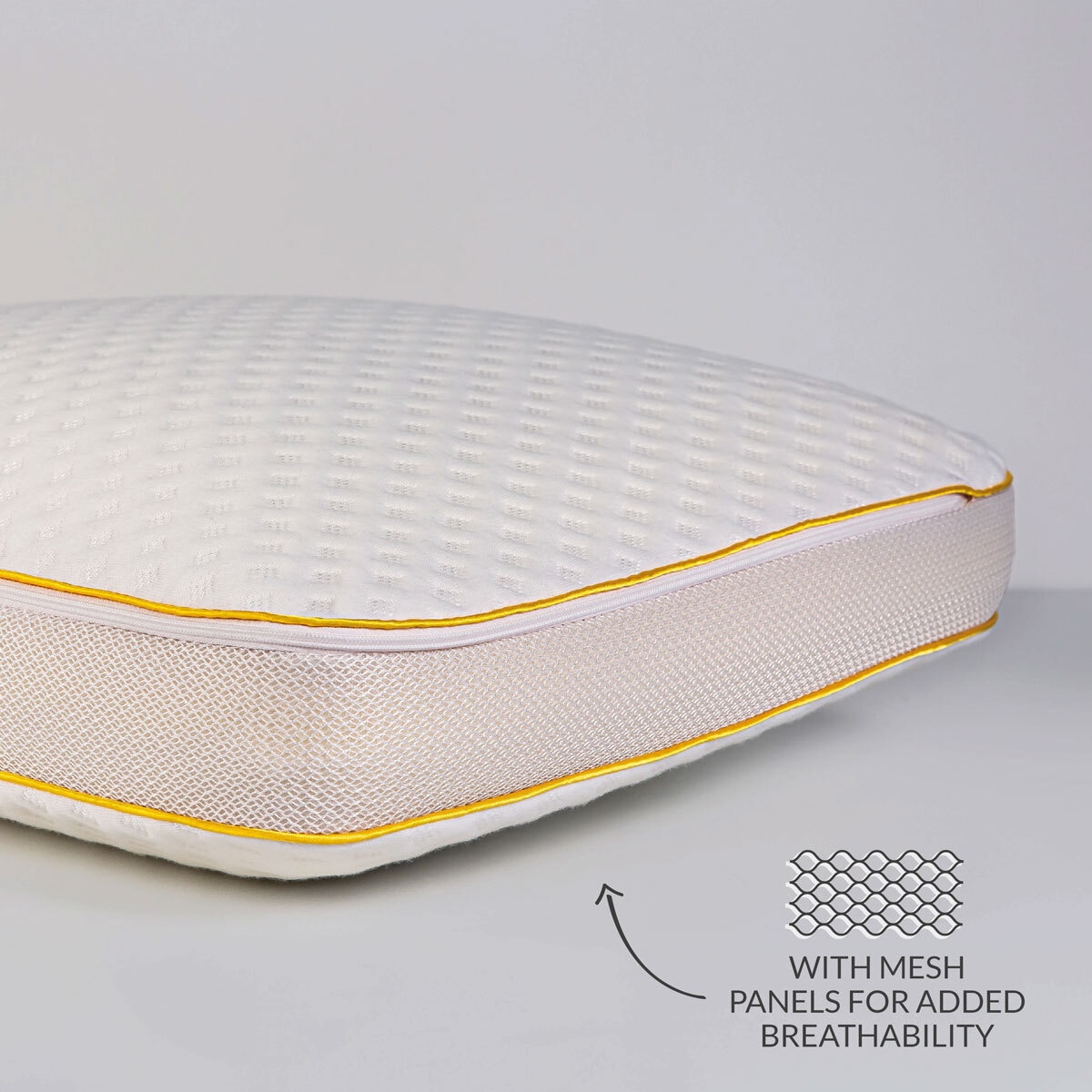 snuggledown breathable classic profile memory foam pillow