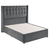 Silentnight Bloomsbuty conti divan in charcoal grey