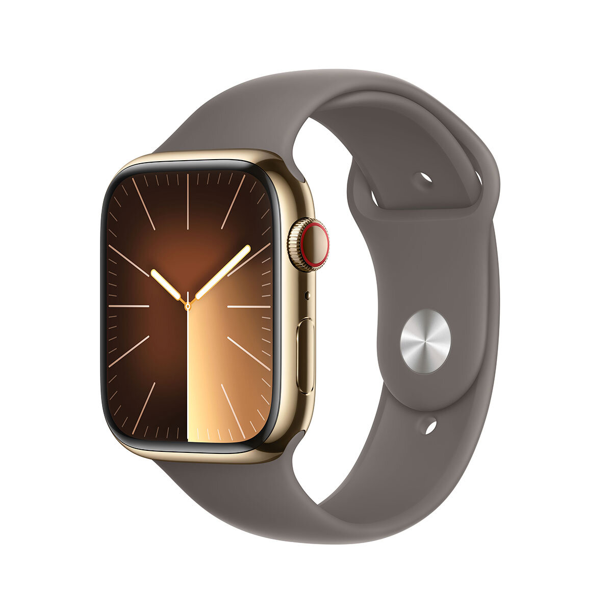 Buy Apple Watch Series 9 Cel, 45mm Gold Stainless Steel Case / Clay Sport Band M/L, MRMT3QA/A at Costco.co.uk