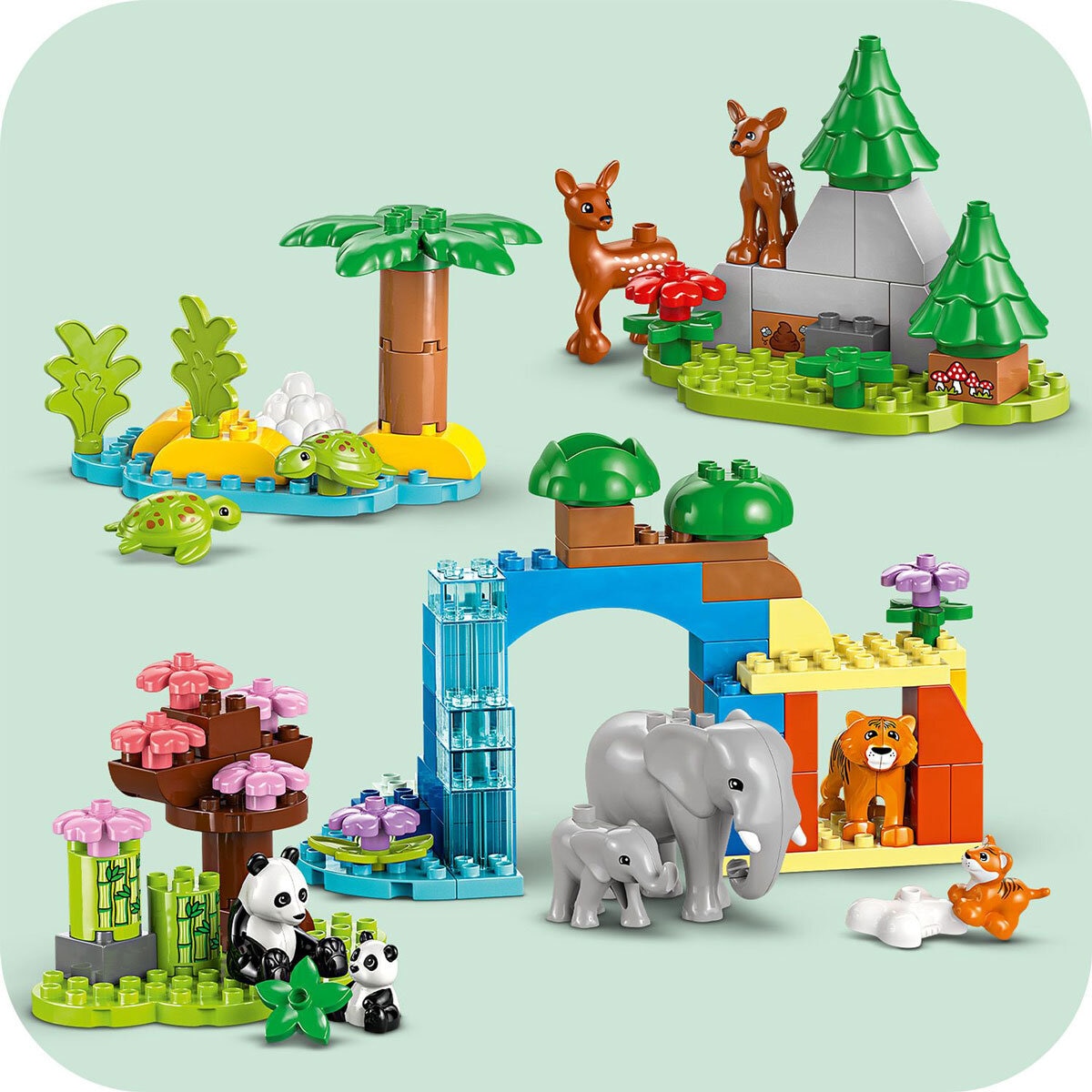 LEGO DUPLO Town 3 in 1 Wild Animal Families - Model 10446 (2+ Years)