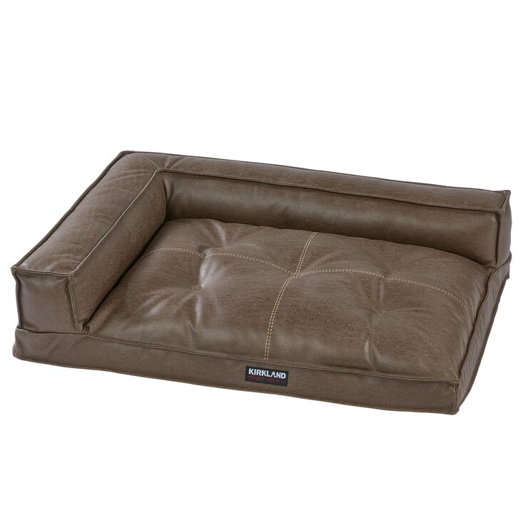 Kirkland Signature Medium Bolster Bed in Faux Leather, 28