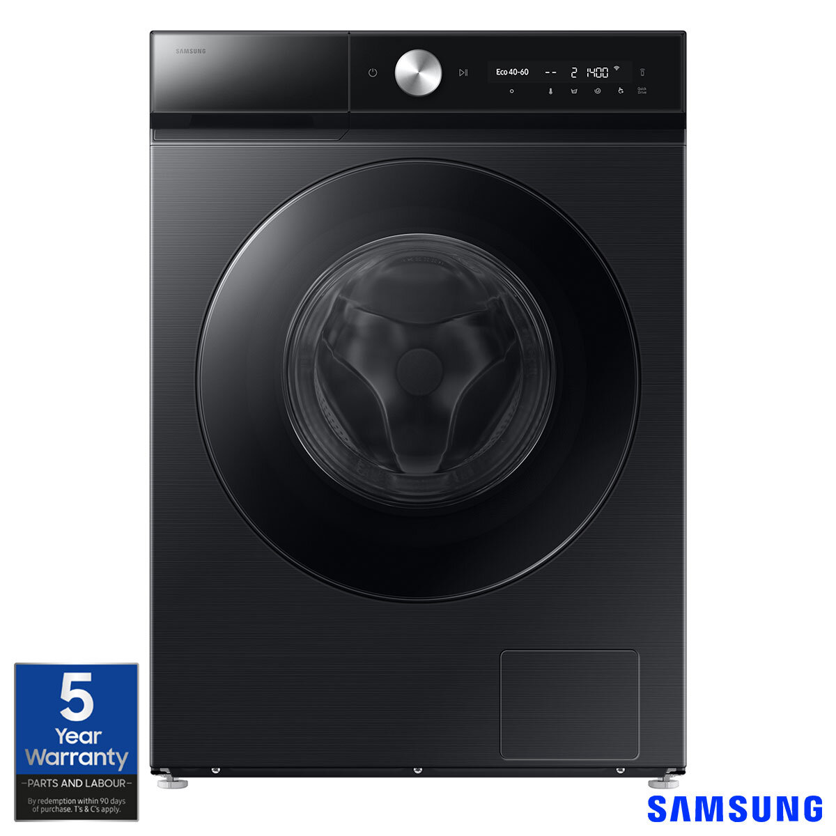 Buy Samsung Series 8 WW11DB8B95GBU1 11kg, 1400rpm Washing Machine in Black at Costco.co.uk