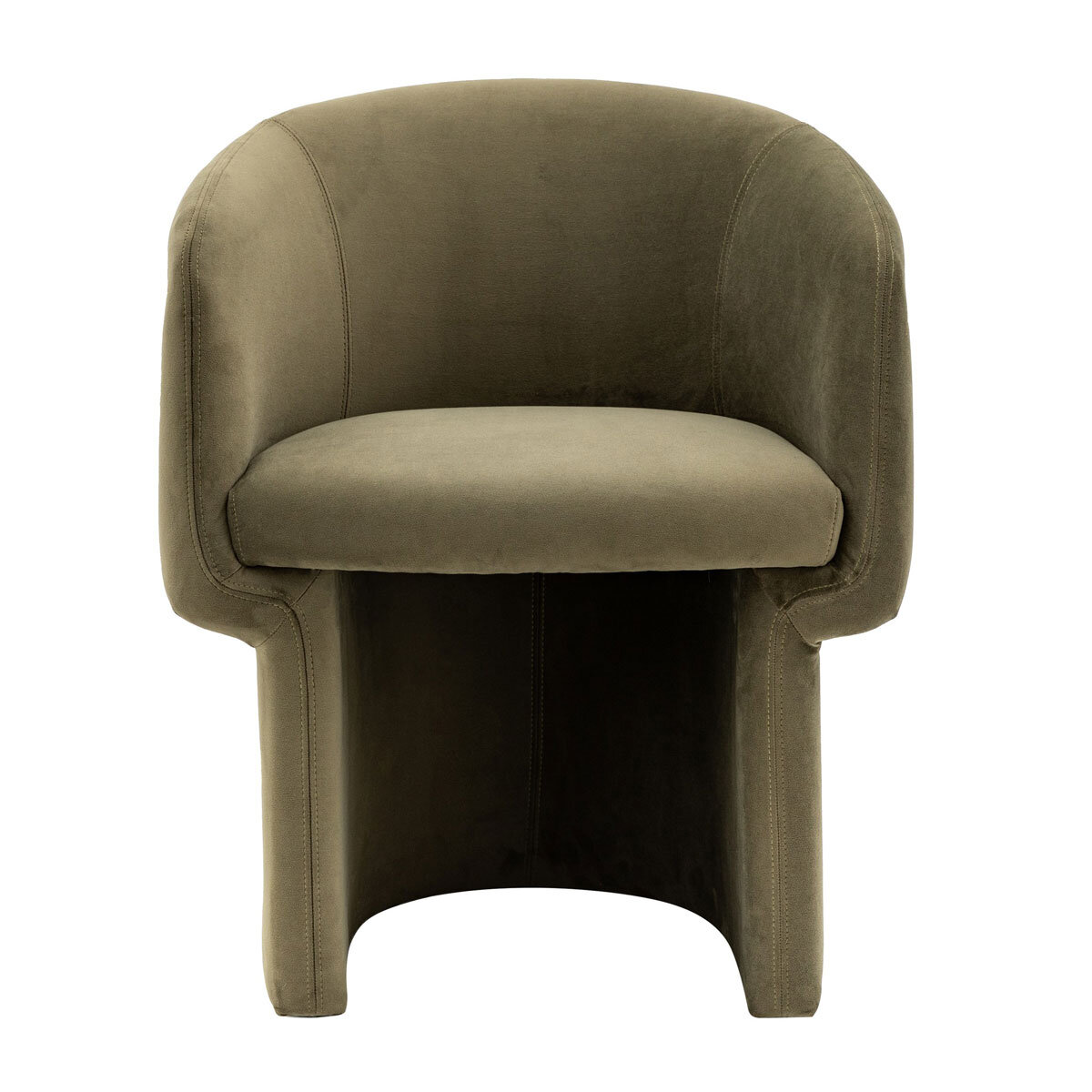 Gallery Holm Green Fabric Dining Chair