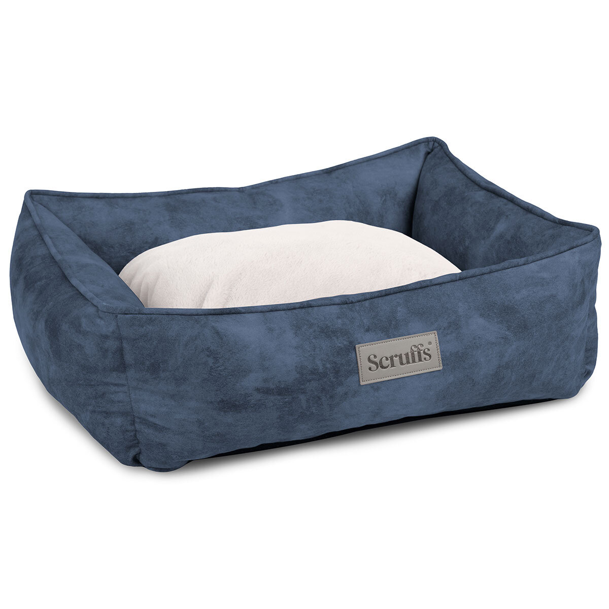 Scruffs Kensington Medium Pet Bed, 60cm x 50cm, in Blue