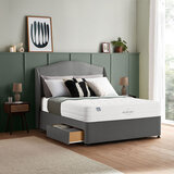 Silentnight Memory Pocket 2000 Mattress & Slate Grey Divan in 4 Sizes