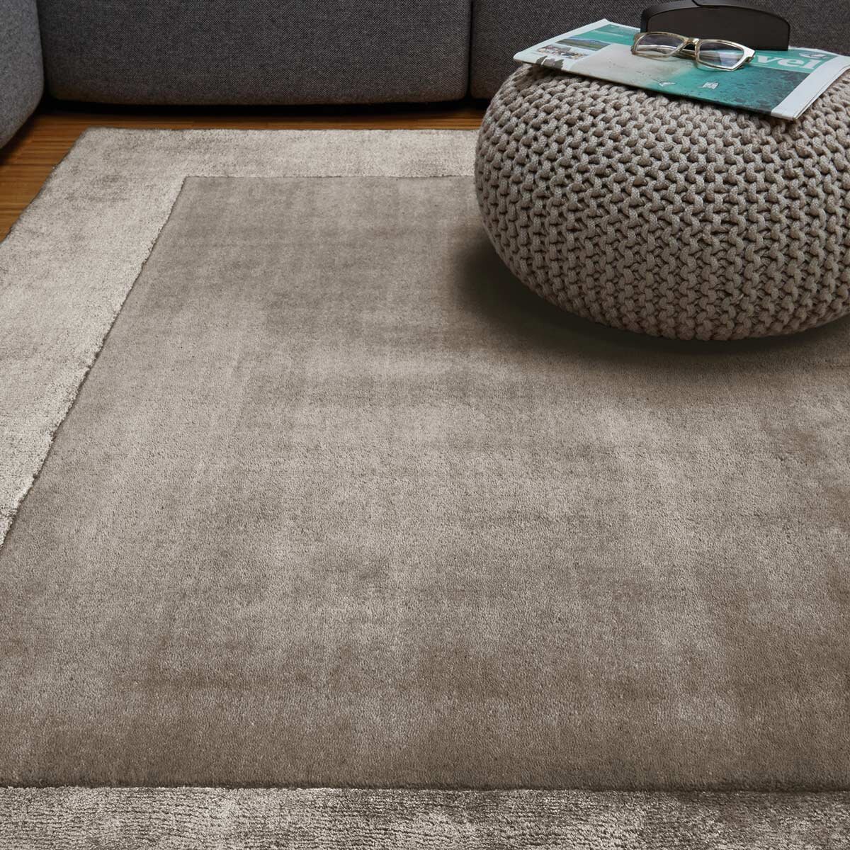 Ascot Taupe Rug, in 2 Sizes Ascot Taupe Rug, in 2 Sizes