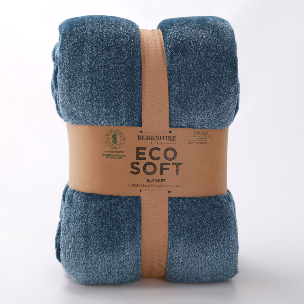 Berkshire Life EcoSoft Blanket, 248 x 234 cm, in Blue C...