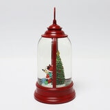 Disney Spinning Lantern with mickey and minnie under a christmas tree