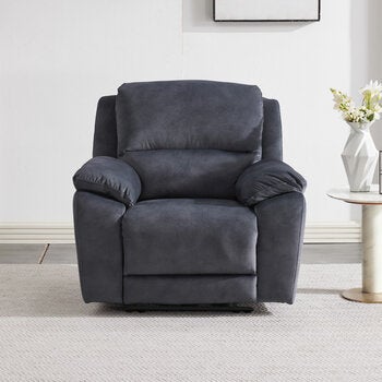 Belagio Blue Fabric Power Recliner Armchair Belagio Blue Fabric Power Recliner Armchair