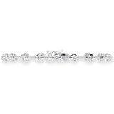 2.40ctw Round Brilliant Cut Diamond Bracelet, 18ct White Gold