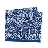 samara indigo blue towel folded