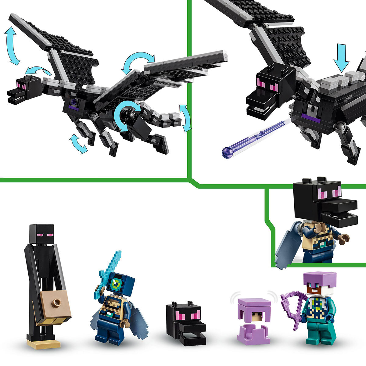 Lego Minecraft The Ender Dragon and End Ship Product Image