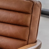 Gallery Datsun Brown Leather Armchair