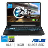 ASUS TUF F15, Intel Core i5, 16GB RAM, 512GB SSD, NVIDIA GeForce RTX 3050, 15.6" Laptop