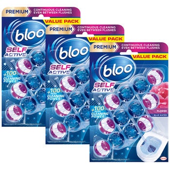 Bloo Self Active Toilet Rim Blocks, 3 x 3 Pack Bloo Self Active Toilet Rim Blocks, 3 x 3 Pack