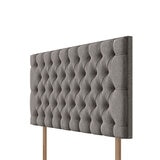 Pocket Spring Bed Company Florence Light Grey Fabric Headboard, King