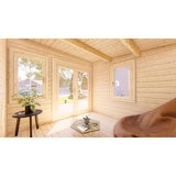 Delivered Shire Rydal 44mm Log Cabin 14 x 10ft (4.2 x 3m)