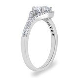 1.36ctw Round Brilliant Cut Diamond Ring, 18ct White Gold