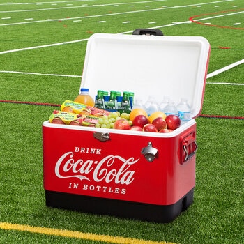 Coca-Cola Ice Chest Cooler with Bottle Opener Coca-Cola Ice Chest Cooler with Bottle Opener
