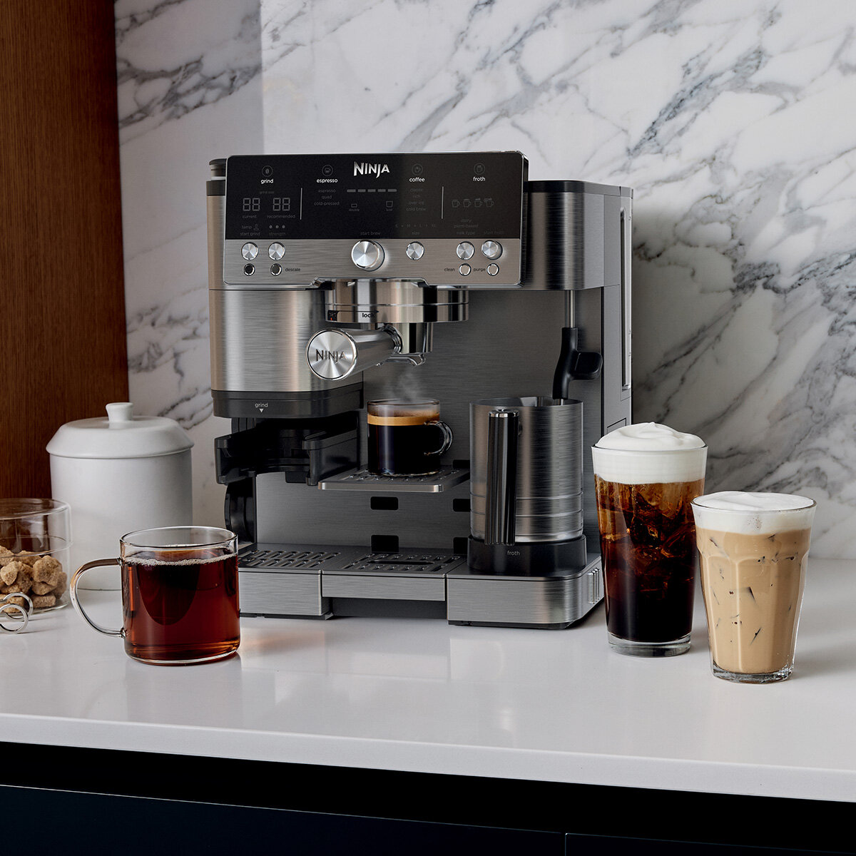 Ninja Luxe Espresso Coffee Machine Lifestyle Image Ninja Luxe Espresso Coffee Machine Lifestyle Image