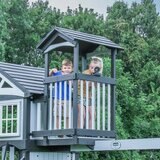 Backyard Discovery Whispering Point Wooden Climbing Frame and Swing Set (3-10 Years)
